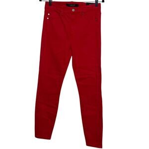 Liverpool high rise ankle NWT Size 2/26 Red Stretch 5 pocket